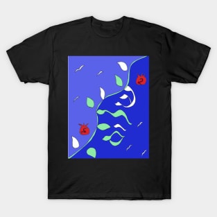 Shalom in Vines Blue T-Shirt